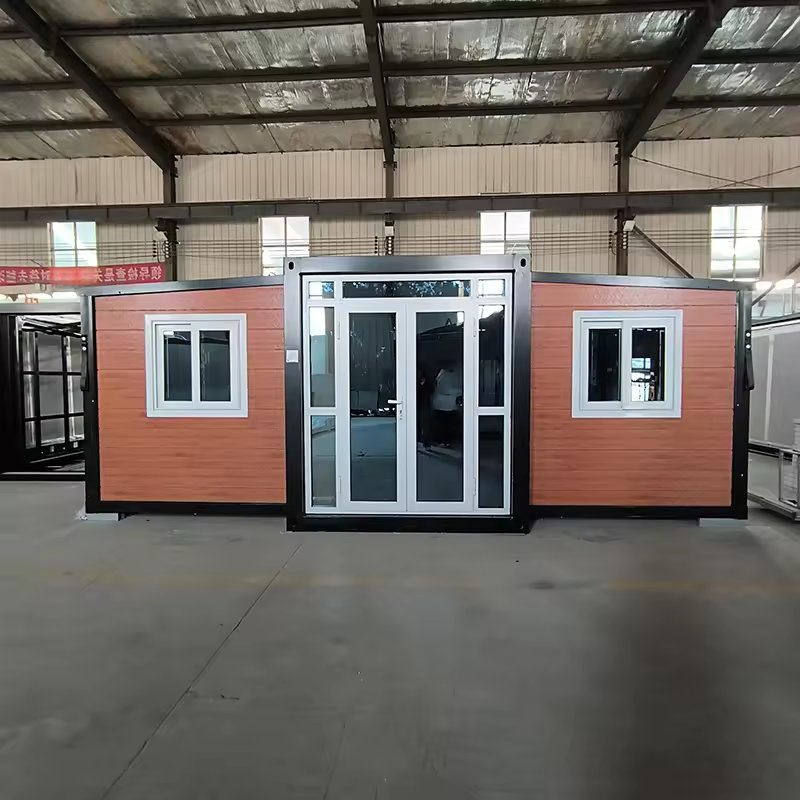 Double Storey 2 Bedroom Modular Solar Panel Transportable House Foldable with Insulation Wall Georgia