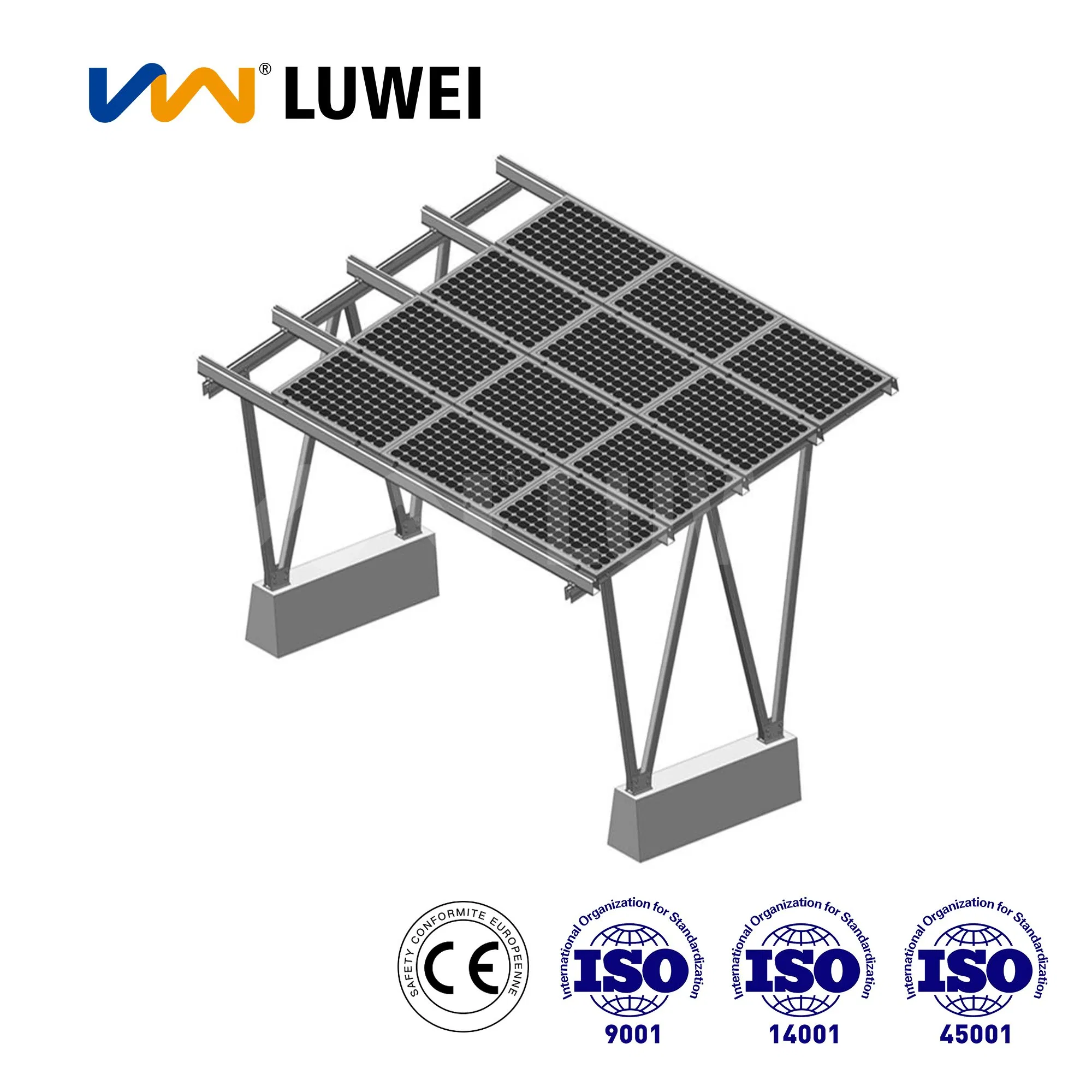 Customized Solar Panel Mount Carport Solutions for 100kw and 200kw Needs