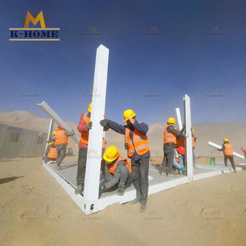 Sustainable Insulated Prefab Container for on-Site Temporary Accommodation