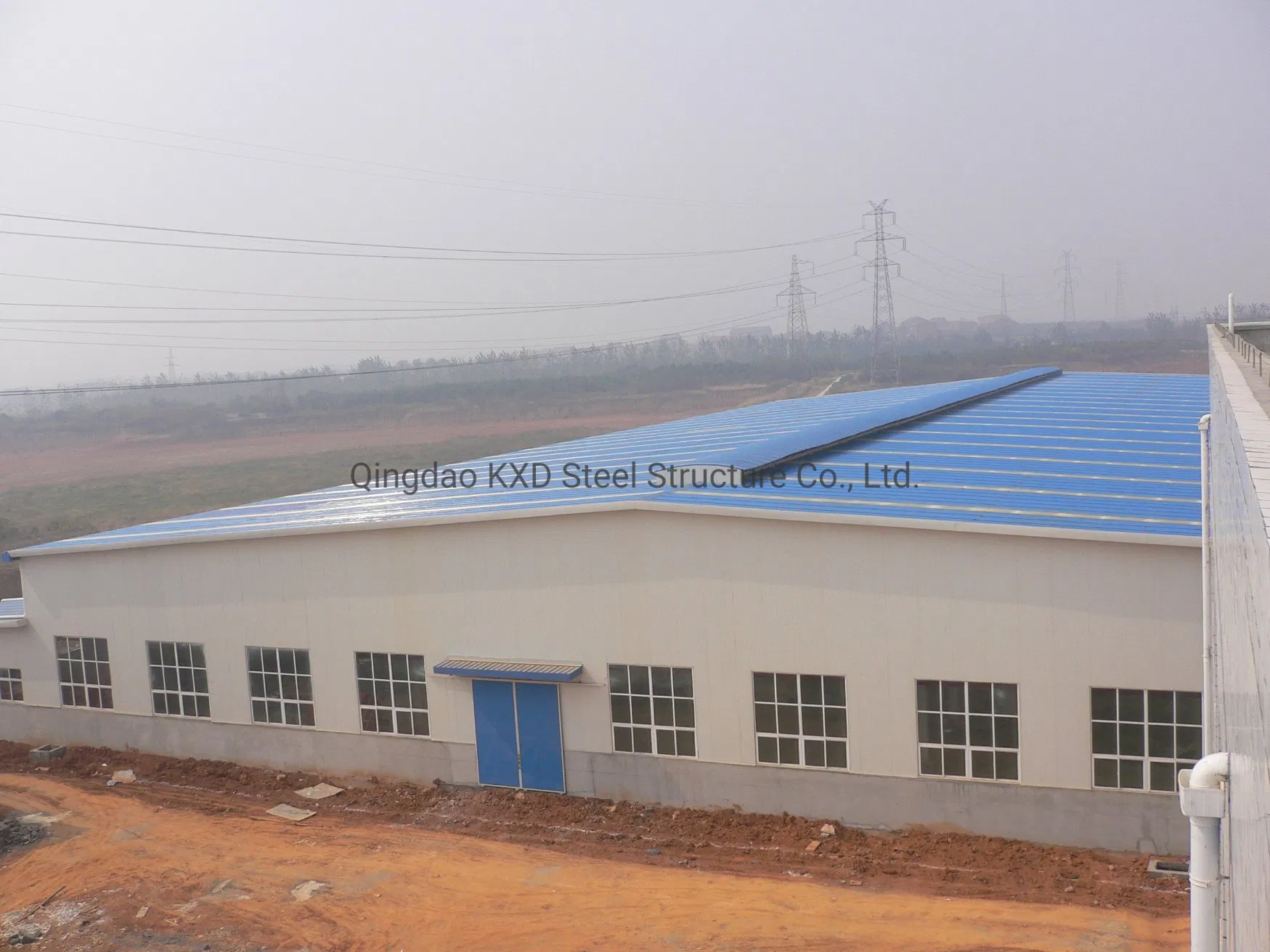 EPS, Rock Wool, Glass PU Hot-Rolled Construction Steel Structure Building
