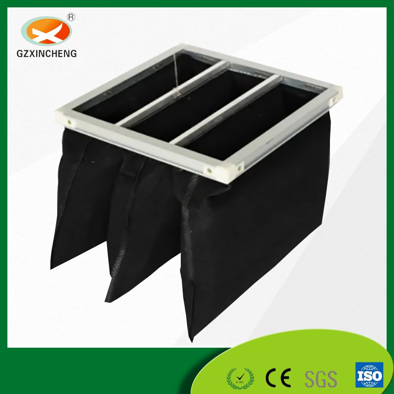 Fresh Air System Equipment G3/G4 Pocket Bag Activated Carbon Pre-Filter