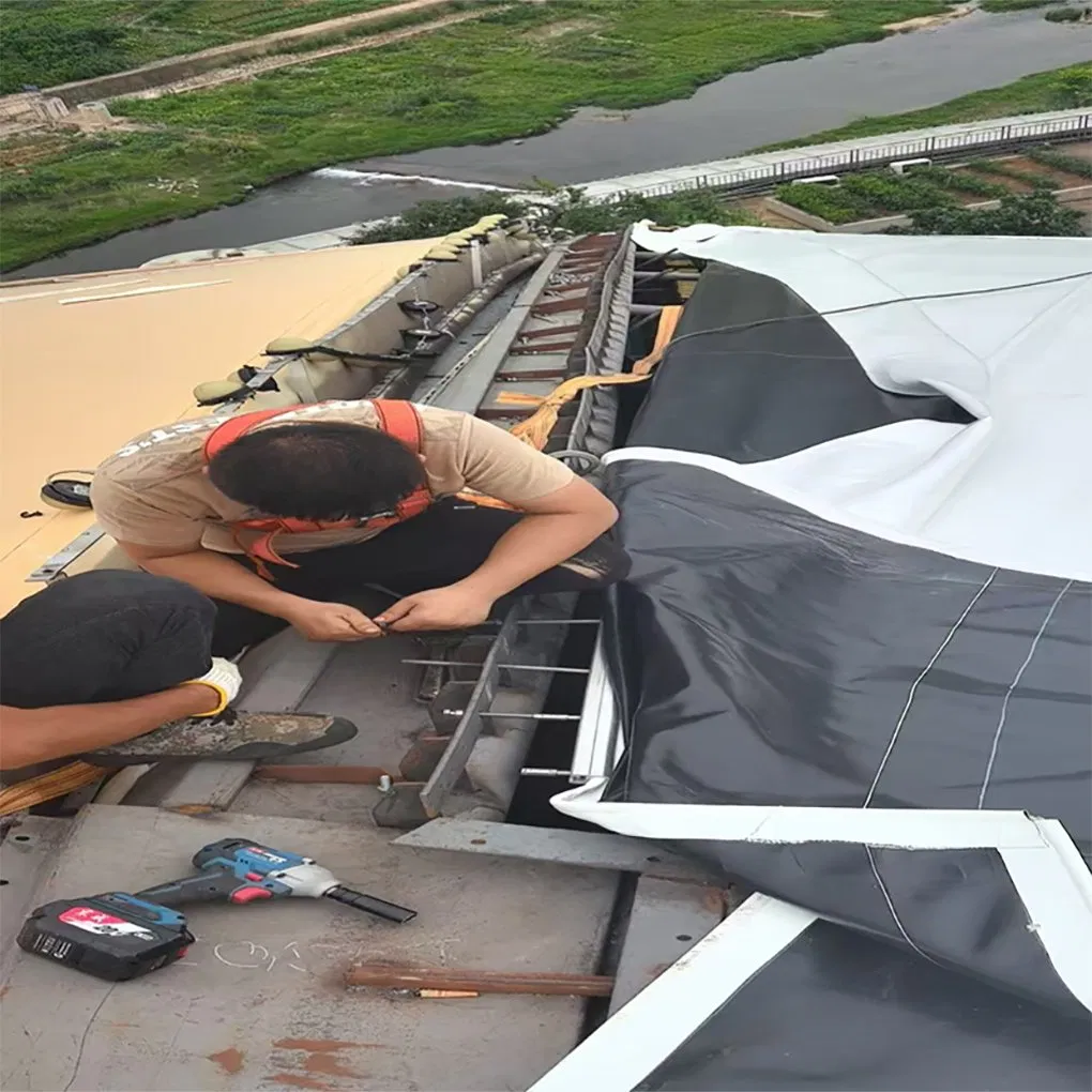 Architecture Commercial Tension Fabric PVDF Membrane Structure Stretch Tent Waterproof