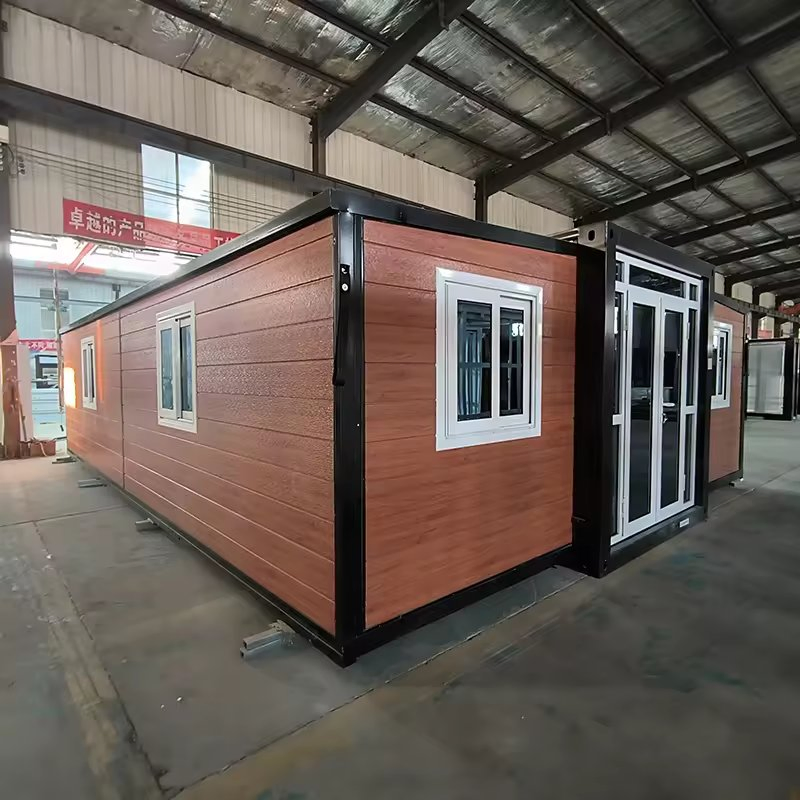 Double Storey 2 Bedroom Modular Solar Panel Transportable House Foldable with Insulation Wall Georgia