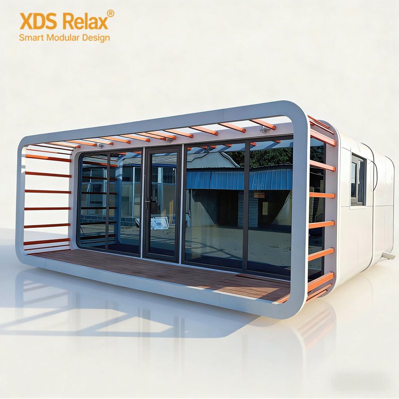 Capsule Cabin Chic Prefab Transportable Modular Tiny Elegant Capsule House Apple Cabin