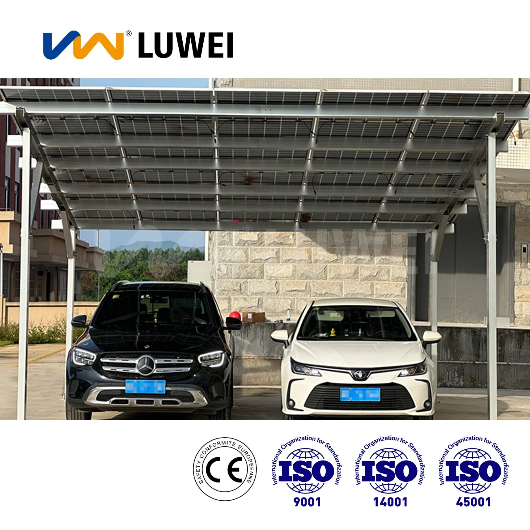 Reliable Customized Solar Carport Energy Racking Bracket PV System Solutions