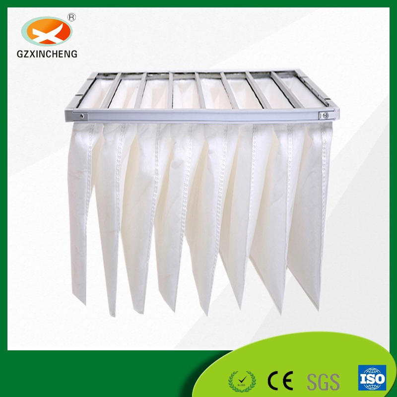 Filtration System Metal Frame Synthetic Fiber En779 G4 Pocket Bag Air Pre-Filter