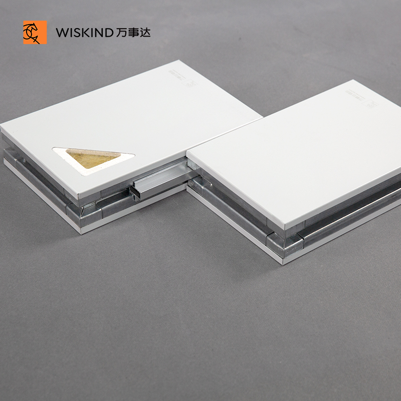 50mm/75mm/100mm Rockwool Cleanroom Sandwich Wall Panel System for Pharmaceutical Cleanroom