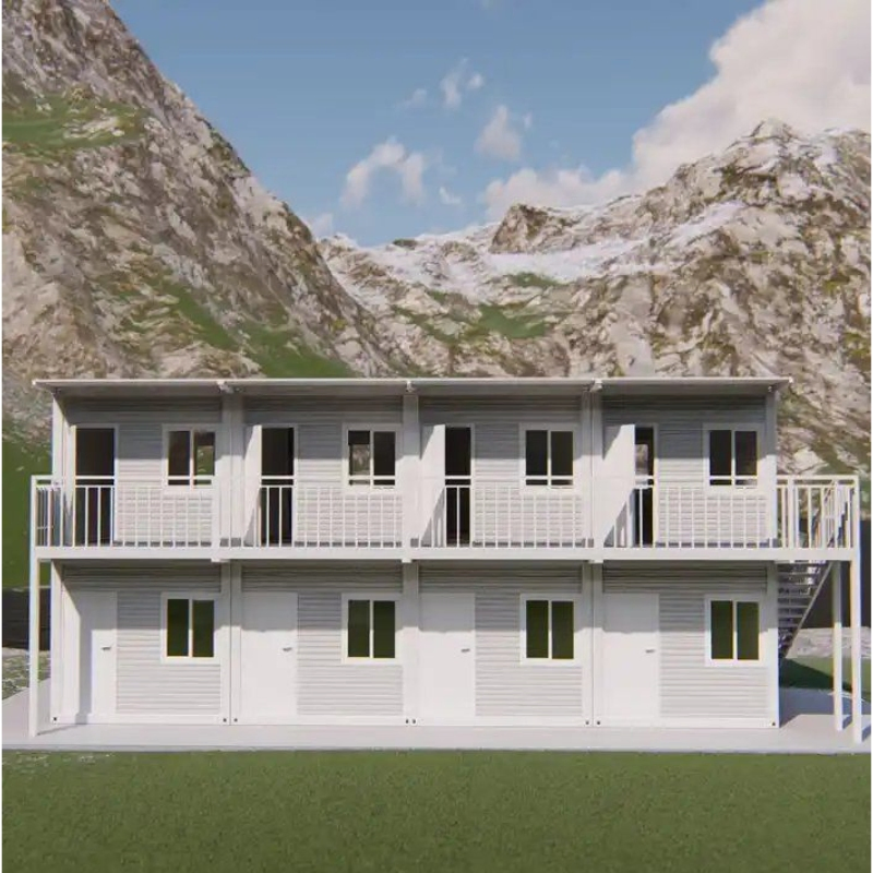 Energy Efficient 20FT 40FT Steel Frame Prefab Shipping Container Unit China Modular Housing Option