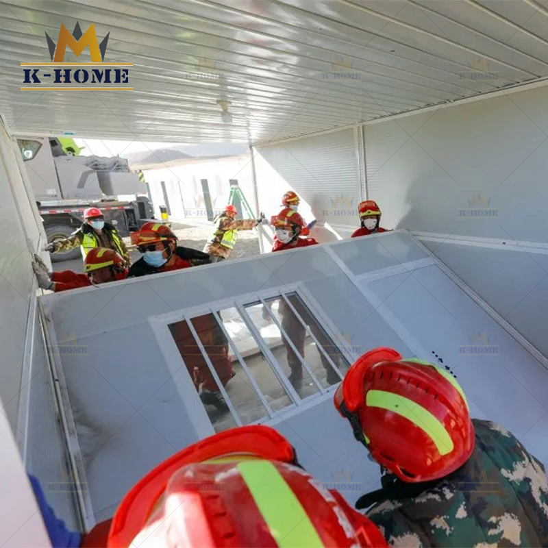 Sustainable Insulated Prefab Container for on-Site Temporary Accommodation