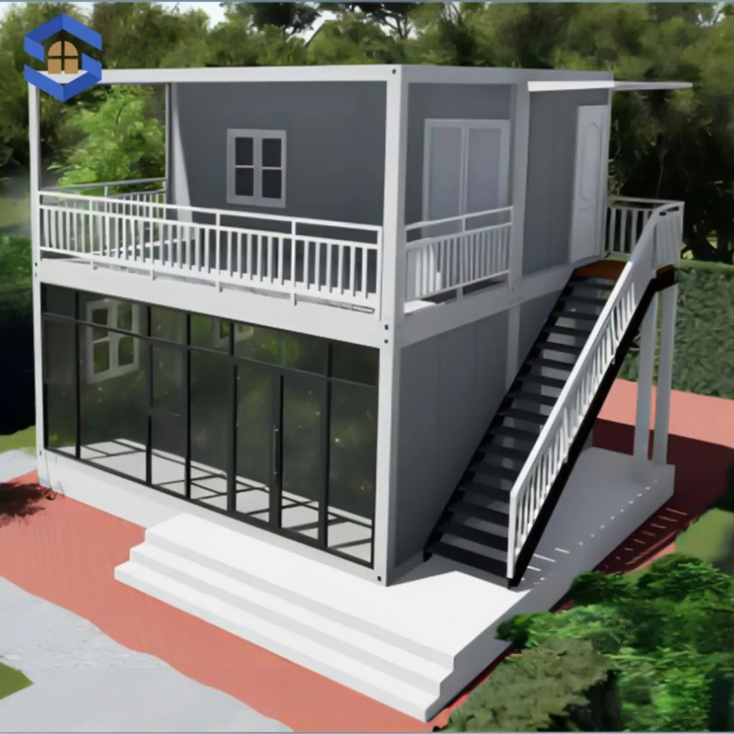 Multi-Story Portable Compact Combined 10FT/20FT/30FT/40FT Prefabricated Container-Based Office Unit