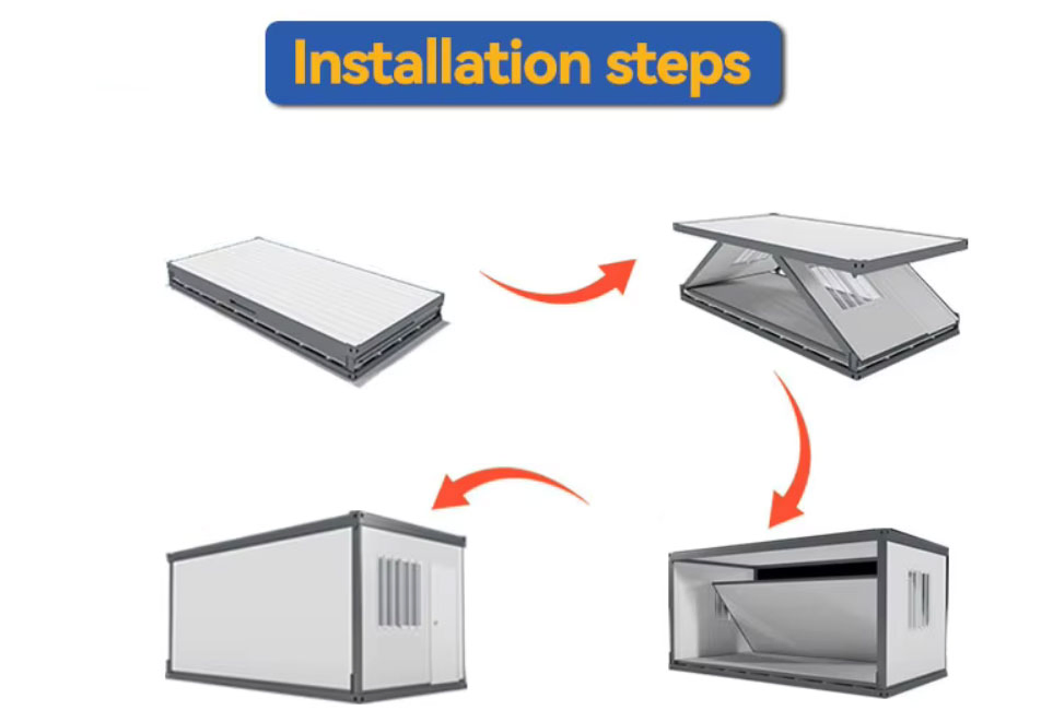 Foldable Container Buildings for Construction Camps