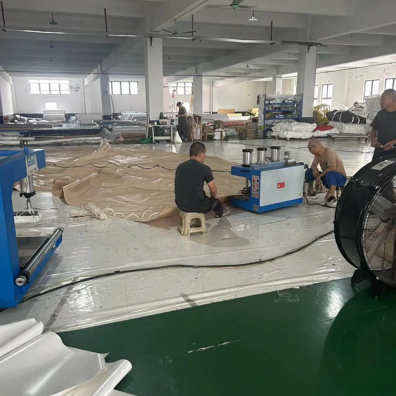 Customized Outdoor Architecture PVC Tensile Membrane Awning Tent Fabric Car Parking Shade Structure Waterproof Coated Pattern