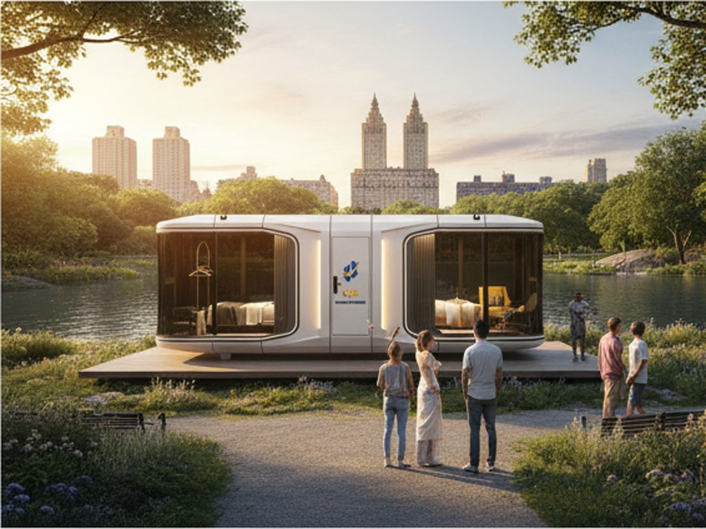 Space Saving Modular High Quality Easily Transportable Steel Capsule House