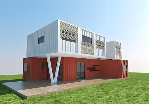 2025 Numerous Customization Options Multi Functional Fireproof Multi-Storey Residential Container House Construction Site Office Area Steel Structure