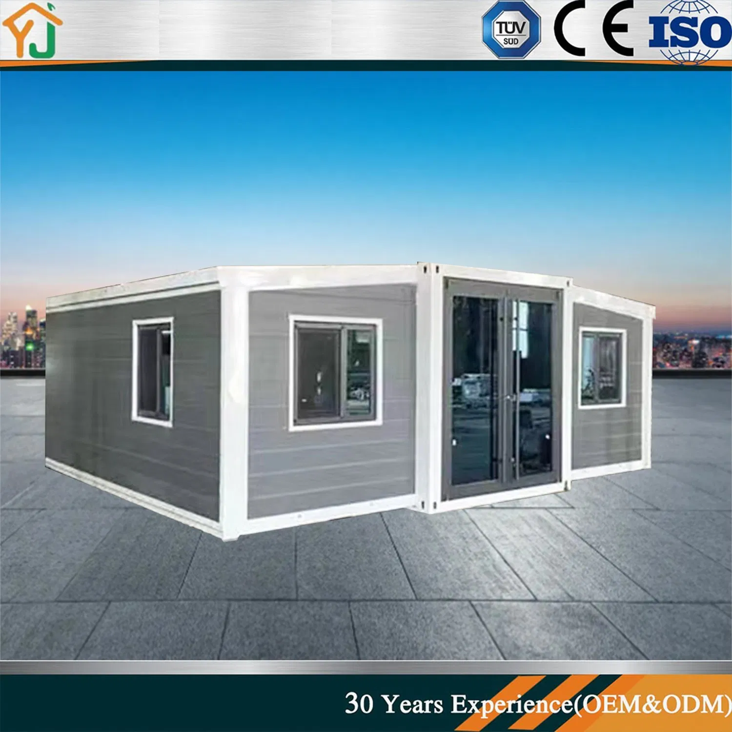 Manufactured by The Manufacturer, The Double Wing Expansion Room Has Complete Foldable Facilities and Is Applicable to Scenic Spots, Camping Units, Constructio
