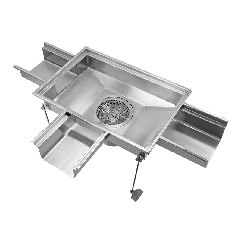 High Flow Rate Foodsafe 316L Durable Hygienic Stainless Trench Channel System for Poultry Industry