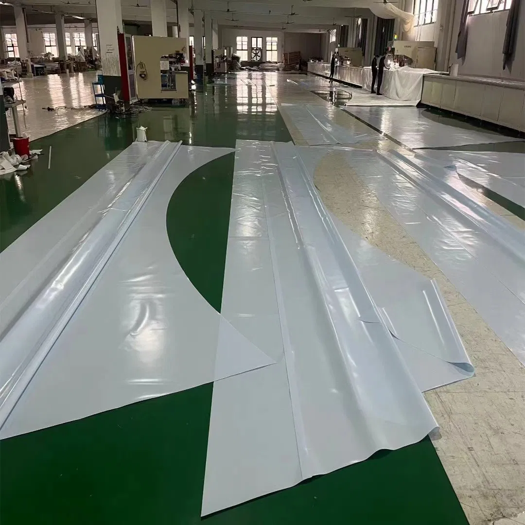 PVC Tensile Steel Fabric PVDF Parking Lot Shade Tent Building Stretched Tension Large Roof Exhibition Advertising Event Aluminum Membrane Structure