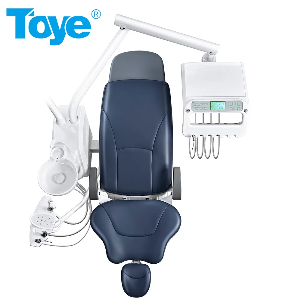 CE &amp; ISO Approved Luxury Colorful Dental Equipment Chair Unit with LED Light Sensor Lamp