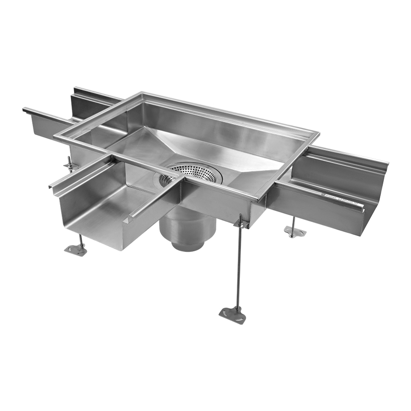 High Flow Rate Foodsafe 316L Durable Hygienic Stainless Trench Channel System for Poultry Industry