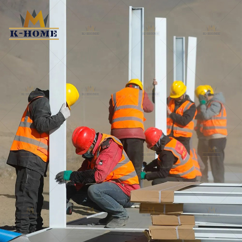 Sustainable Insulated Prefab Container for on-Site Temporary Accommodation