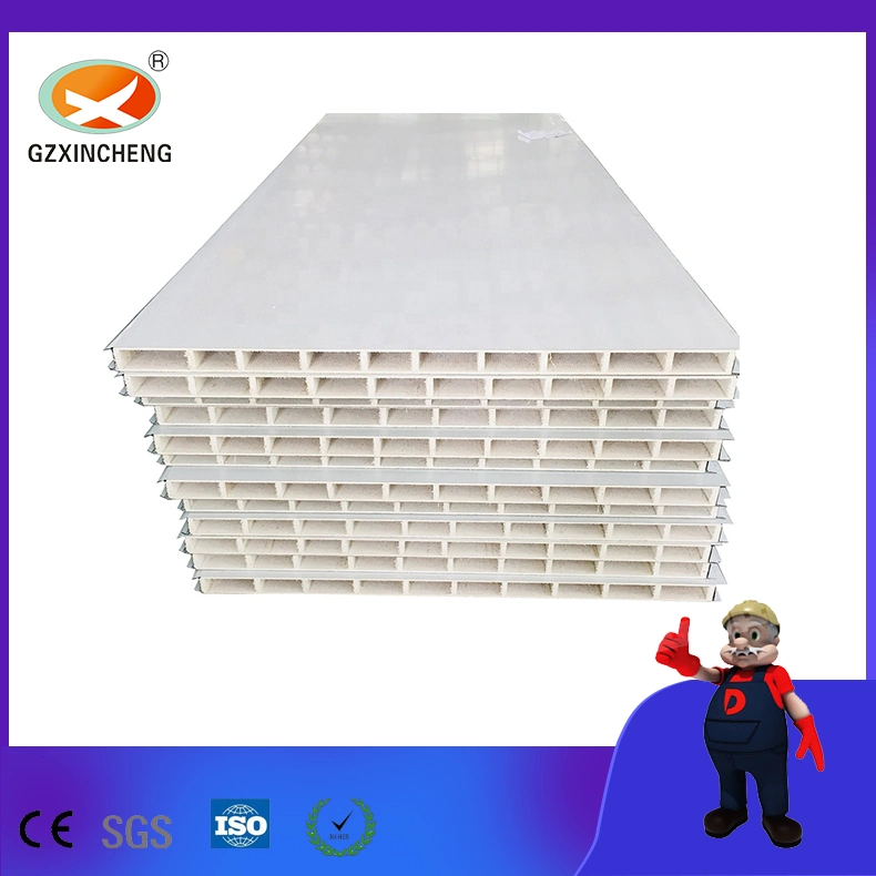 Clean Room Decoration Material Glass Magnesium Fireproof Sandwich Wall Panel