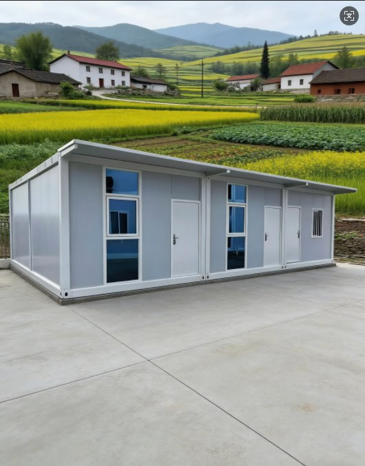 Quick-Assembly Modular Units, Fire-Resistant Rock Wool Panels, Construction Site Dormitories, Warehouses, Custom-Built Temporary Structures