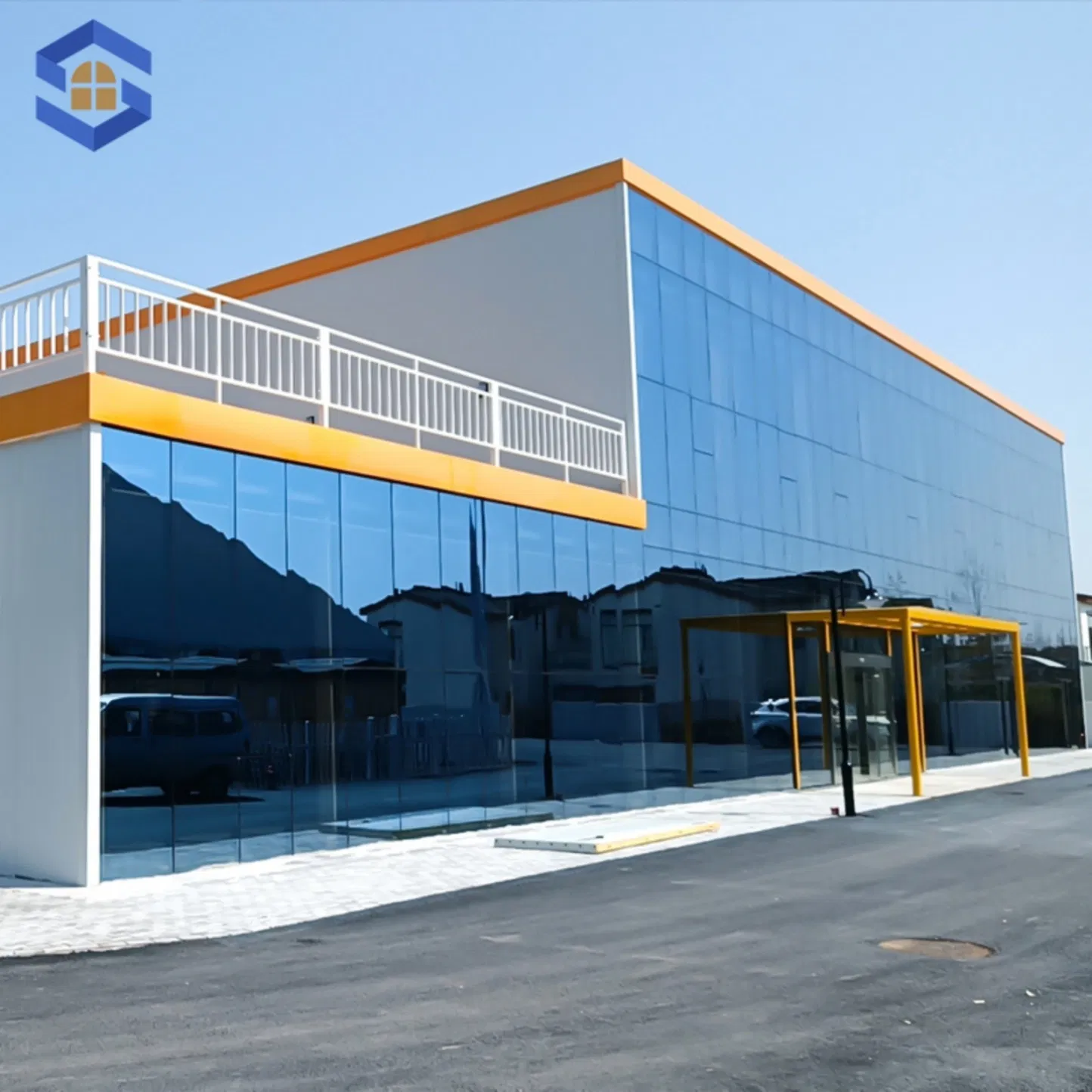 Windproof Waterproof 10FT/20FT/30FT/40FT Modular Portable Prefab Container Office Unit