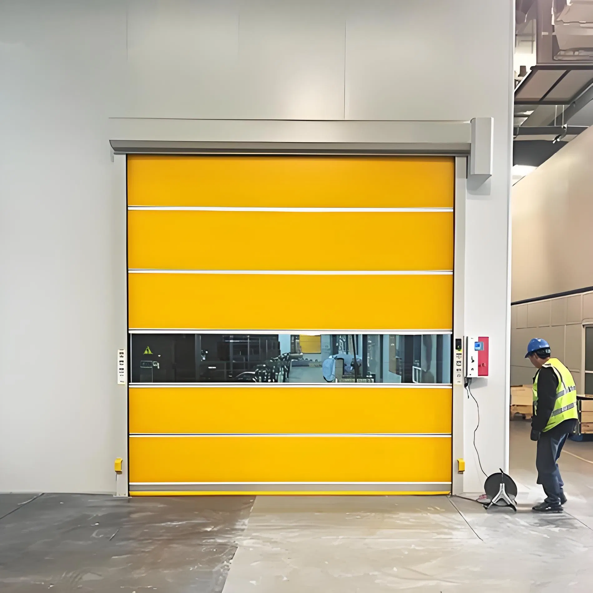 High-Tech PVC Automatic Induction Electric Rolling Gate System