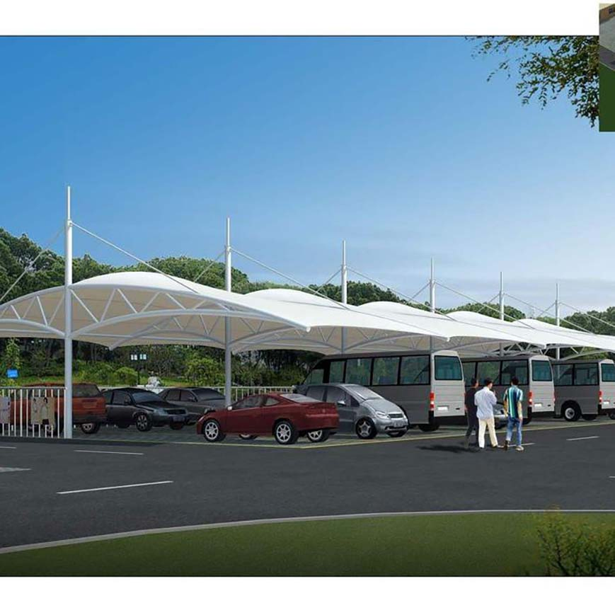 OEM Dom High Strength Waterproof Stadium Standing Membrane Structure Tent Landscape Architecture Membrane Structure