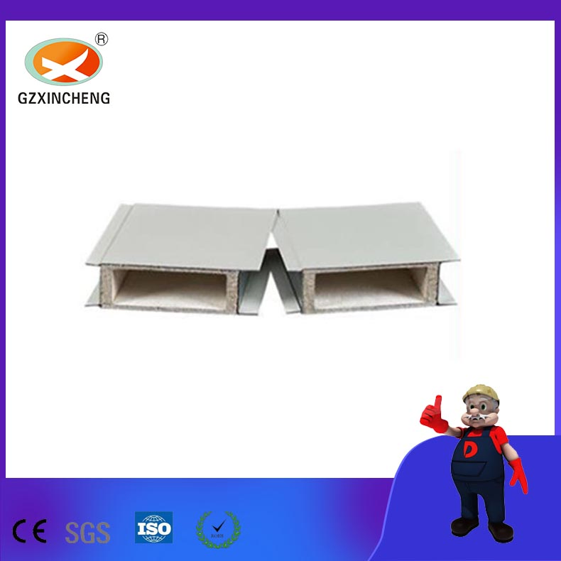 Clean Room Decoration Material Glass Magnesium Fireproof Sandwich Wall Panel