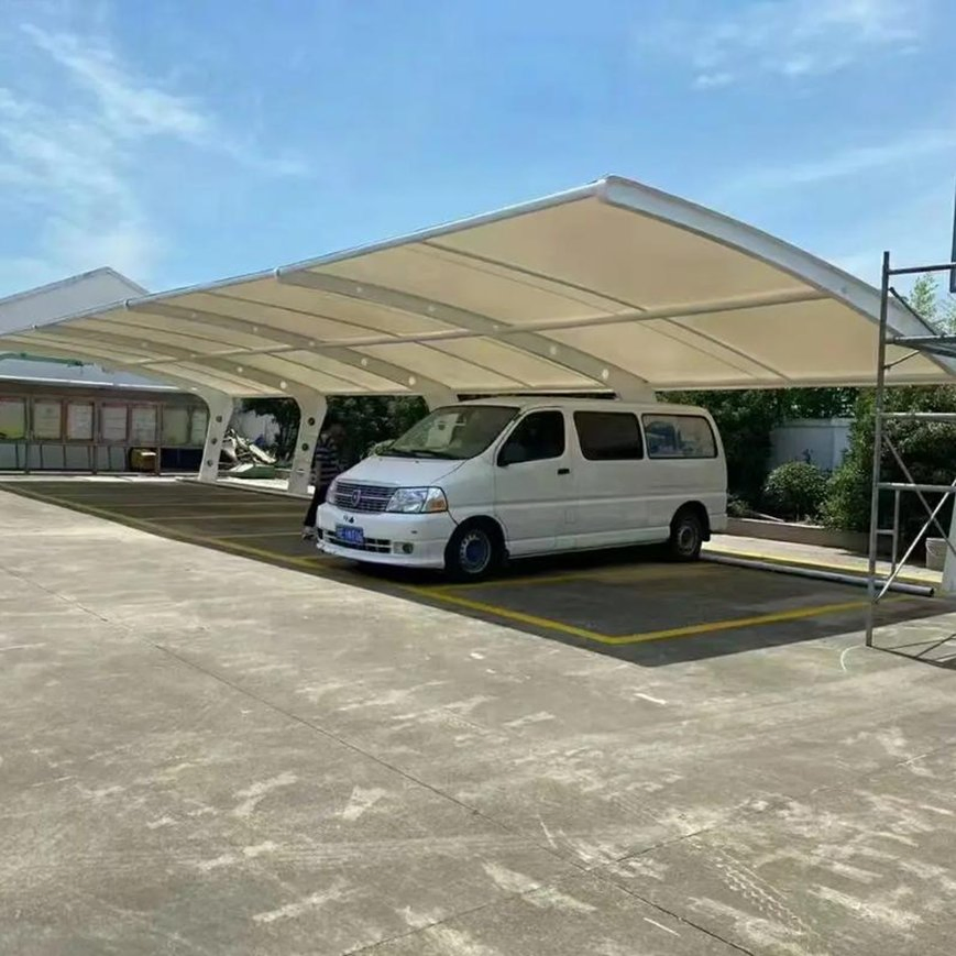 2026 New Custom PVDF PTFE ETFE Basketball Tennis Court Roof Tent Canopy Membrane Structure