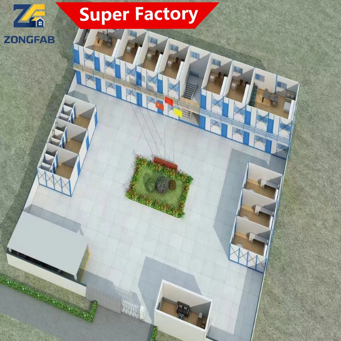 Fast Quick Build Steel Living Detachable Assembly Prefab Prefabricated Container Building Housing