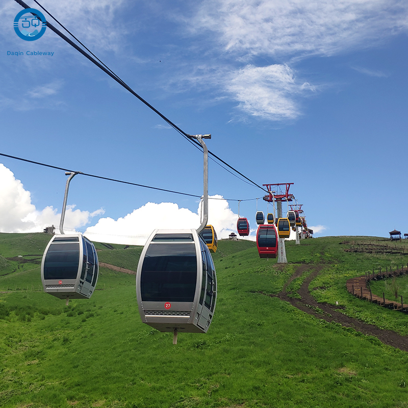 Modular Cableway System with Rapid Deployment Capability Amusement Park Ropeway Cable Car System Scenic Low Altitude Cableway Speed Gondola Lift