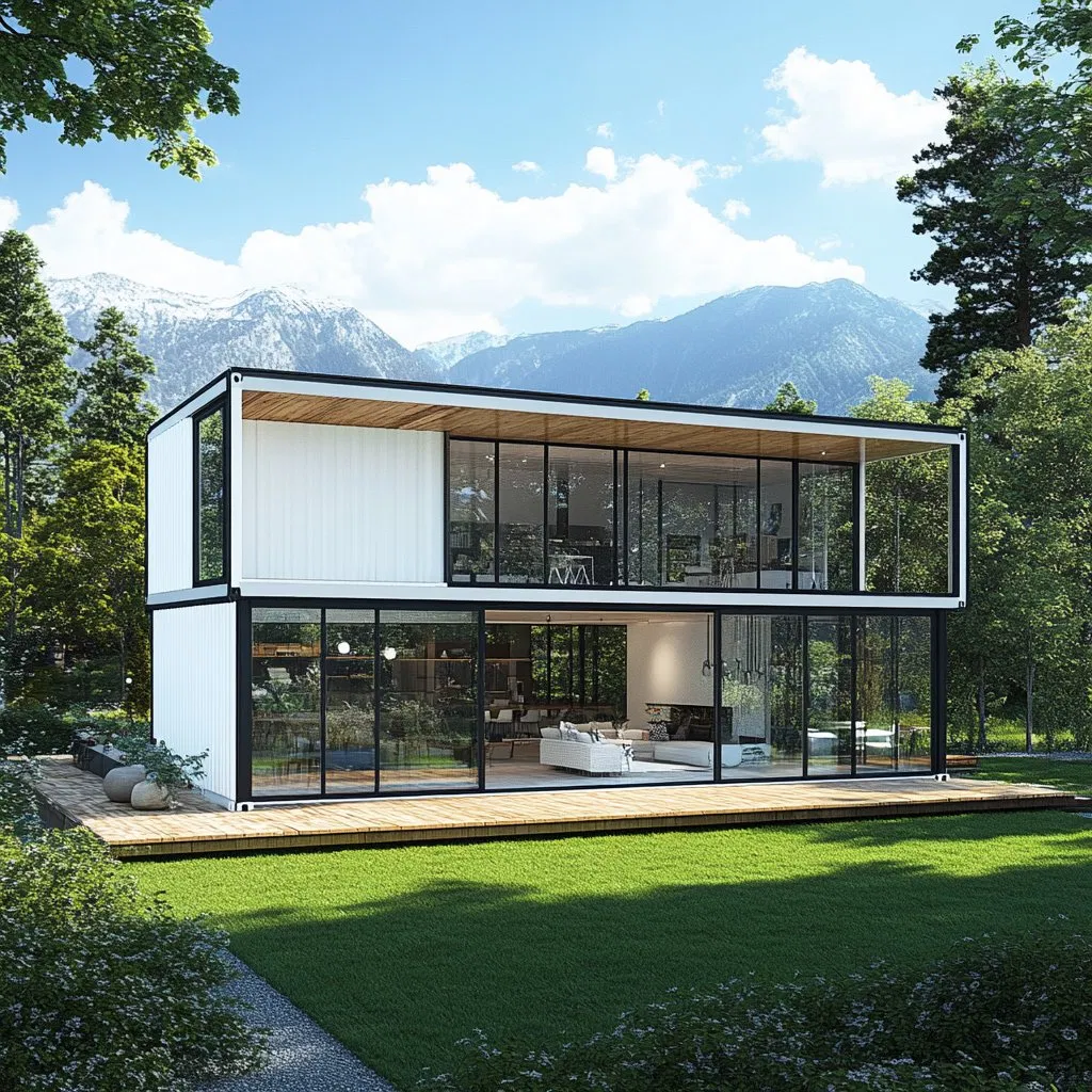 Metal Shipping Prefab Modular Portable Site Office Accommodation Camp Shipping Flat Pack Container