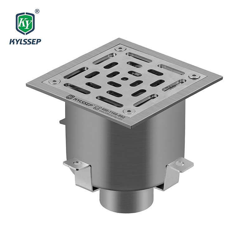Kylssep High Flow Rate #304 Stainless Solid Sanitary Channel Drain System for Meat Proccessing Industry