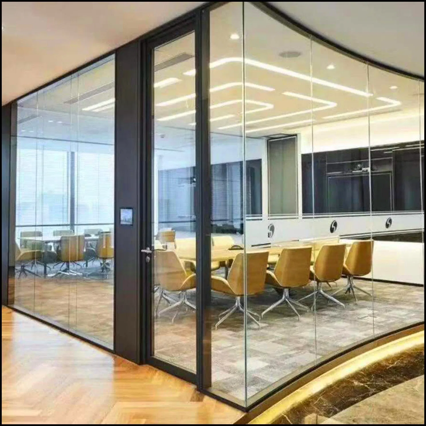 Prefabricated Partition System Pre-Fabricated Tempered Glass Demountable Partition Wall System