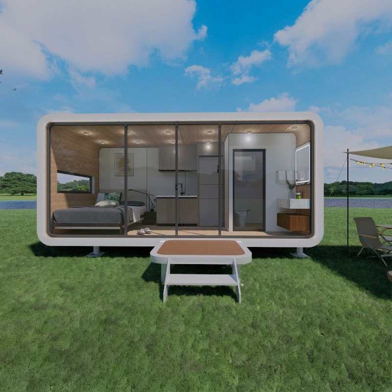 Family One-Bedroom Portable Living Container – Modular Transportable Apple Cabin House