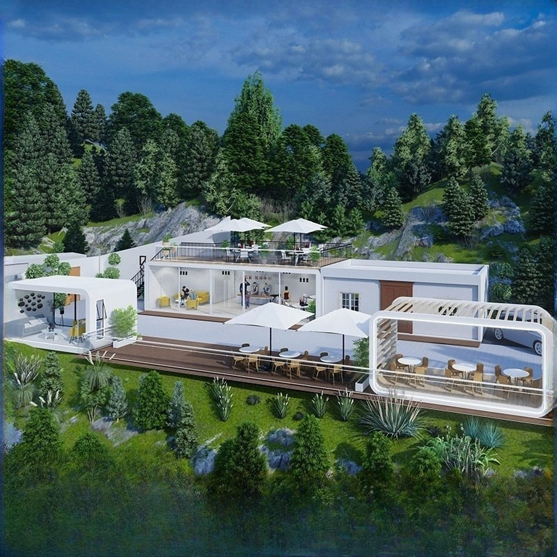 Modern Luxury Prefab Smart Transportable Home – Modular Capsule House Apple Cabin Design