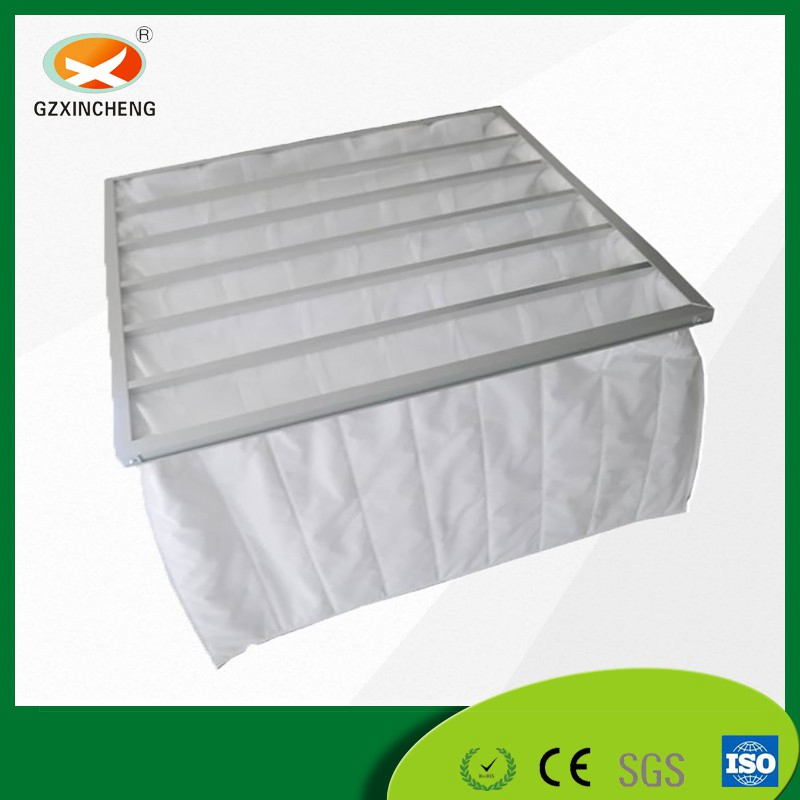 Filtration System Metal Frame Synthetic Fiber En779 G4 Pocket Bag Air Pre-Filter