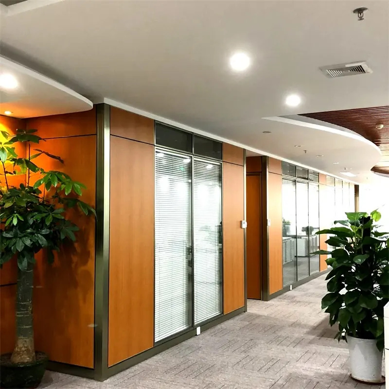 Prefabricated Partition System Pre-Fabricated Tempered Glass Demountable Partition Wall System