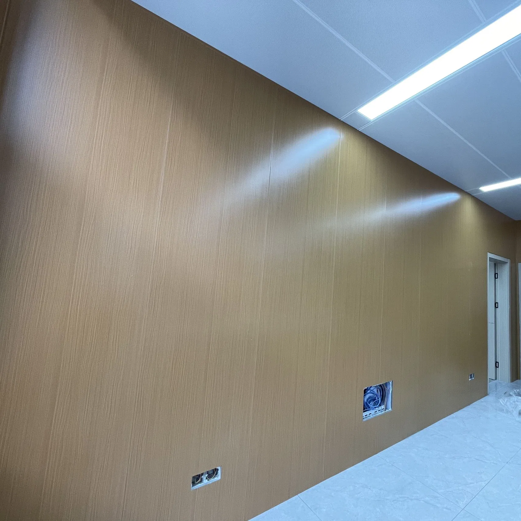 Elegant Prefabricated Wall Solutions with Stylish Acoustic Features