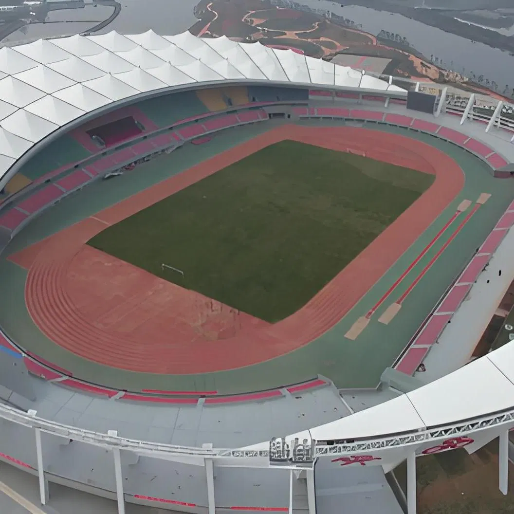 Modern Design Tensile Fabric Structure for Outdoor Shade - Waterproof UV Resistant PVDF/PTFE Membrane for Park, Plaza, and Garden