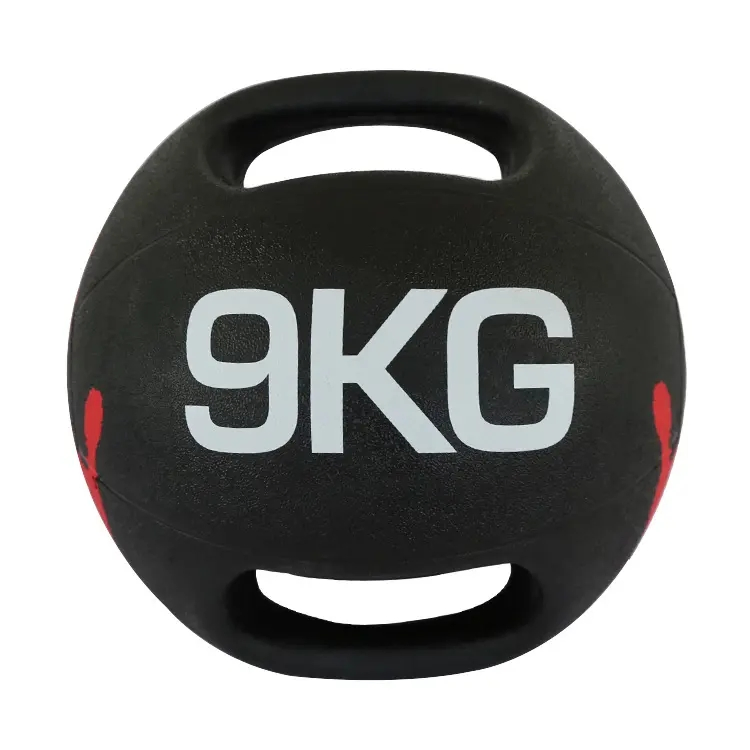 Versatile Dual Grip Rubber Medicine Ball for Dynamic Workouts