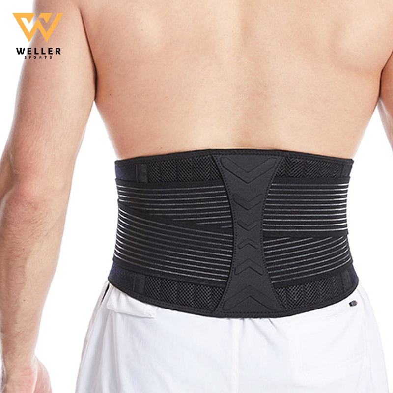 Breathable Low Back Waist Brace Support Belt Workout Weightlifting Pain Disc