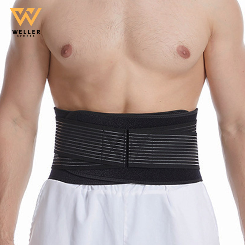 Breathable Low Back Waist Brace Support Belt Workout Weightlifting Pain Disc