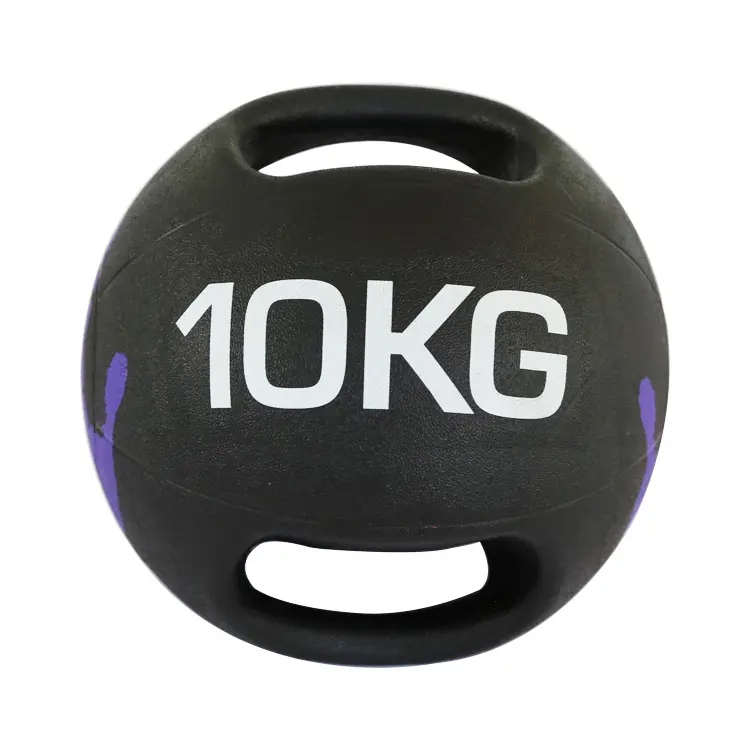 Versatile Dual Grip Rubber Medicine Ball for Dynamic Workouts