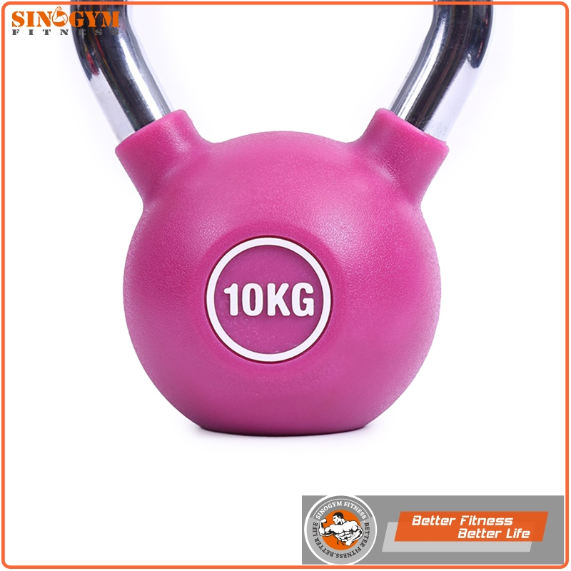 Chromed Handle CPU Coated Gym Fitness Equeipment Weightlifing Kettlebell