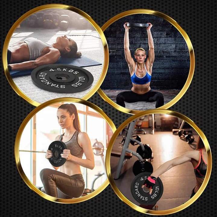 Gym Fitness Bumper Plates Weight Disc for Barbell Cast Iron Weight Plates