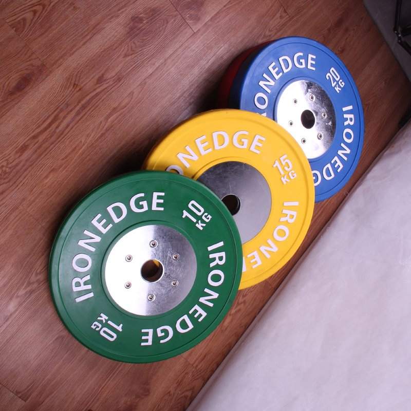 Factory Price Fitness Exercise Equipment Body Building Rubber Barbell Bumper Plates