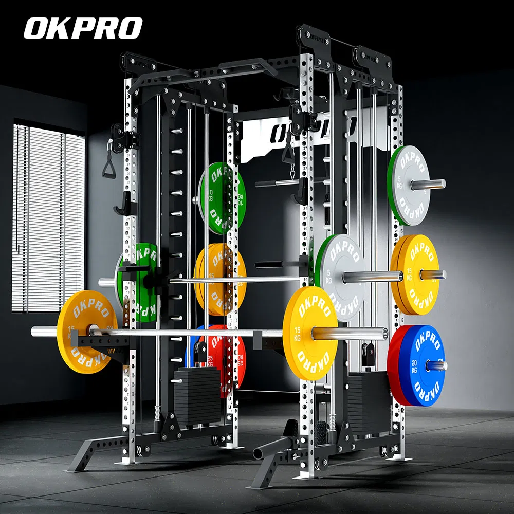 Okpro Factory Direct Selling Colour Rubber Bumper Plate Weightlifting Training Barbell Weight Plates